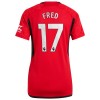 Maglia ufficiale Manchester United Fred 17 Casa 2023-24 per Donna